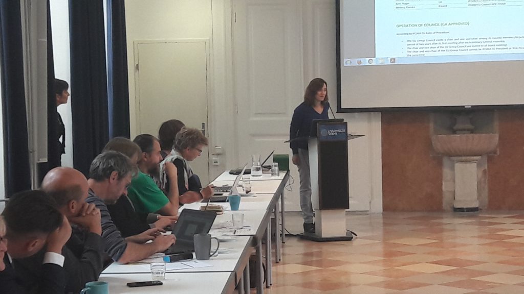 La directora de Internacional de Ecovalia, en el ‘Chair of the Council’ de IFOAM