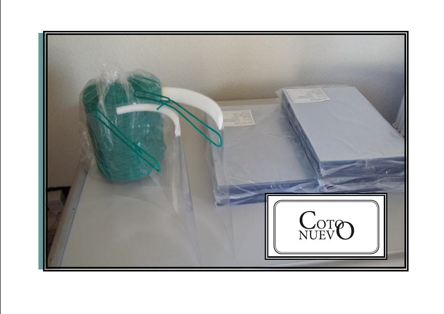Coto Nuevo aporta goma y acetatos para realizar pantallas protectoras