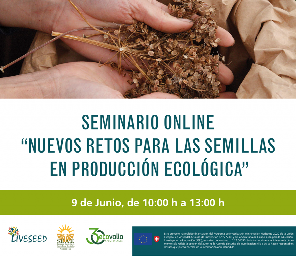 Seminario online ‘Nuevos retos para las semillas en producción ecológica’