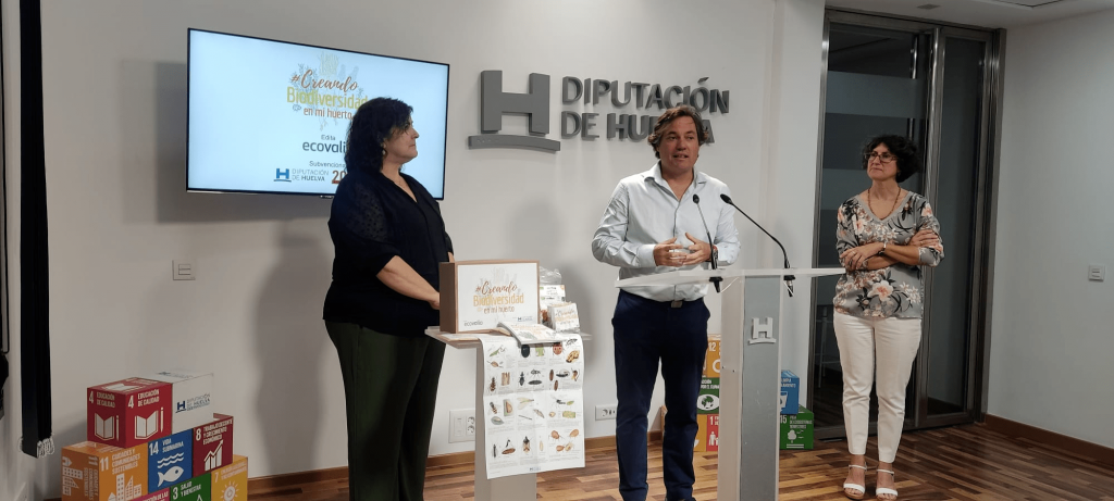 Ecovalia y Diputación de Huelva lanzan el programa escolar `Creando Biodiversidad en mi huerto´