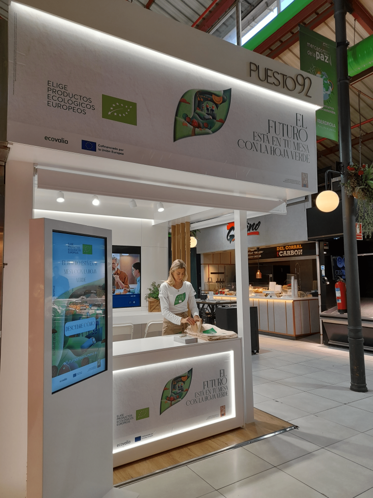 Ecovalia promueve el sello ecológico europeo en mercados de Madrid, Barcelona y Valencia