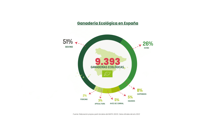 Ganadería Ecológica en España-informe anual ecovalia 2024