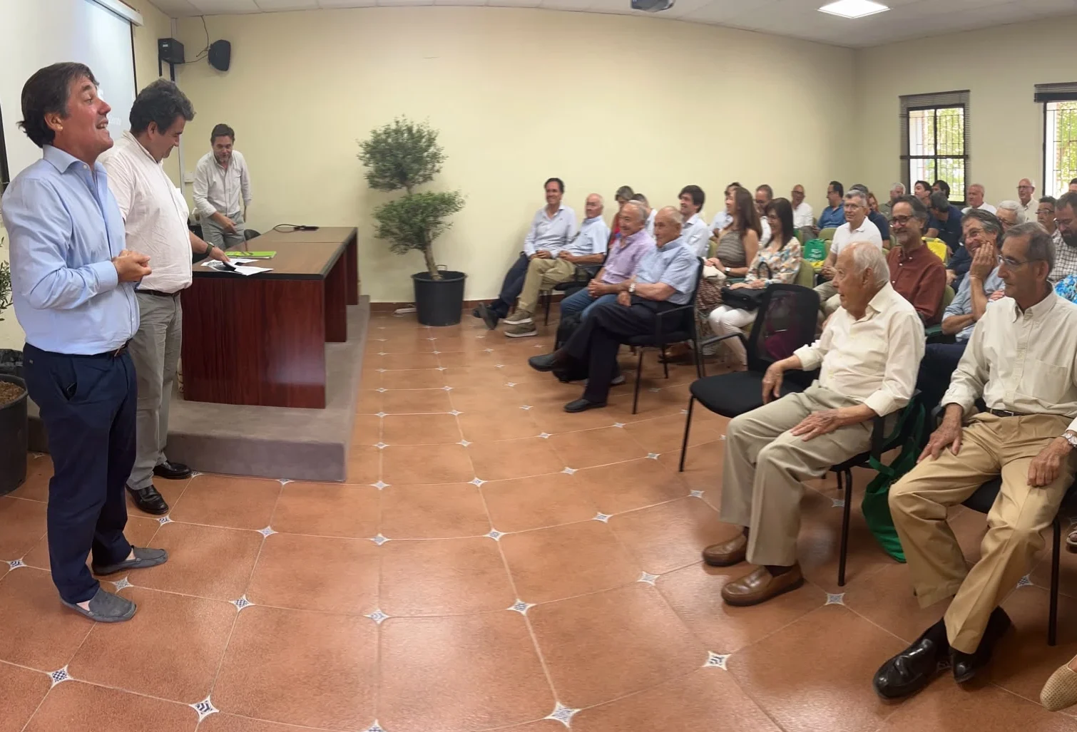 Álvaro Barrera durante el acto del 35 aniversario