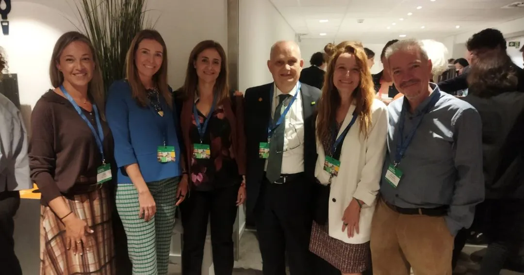 Directora de la oficina de Ecovalia en Bruselas junto a otros representantes del sector ecológico europeo