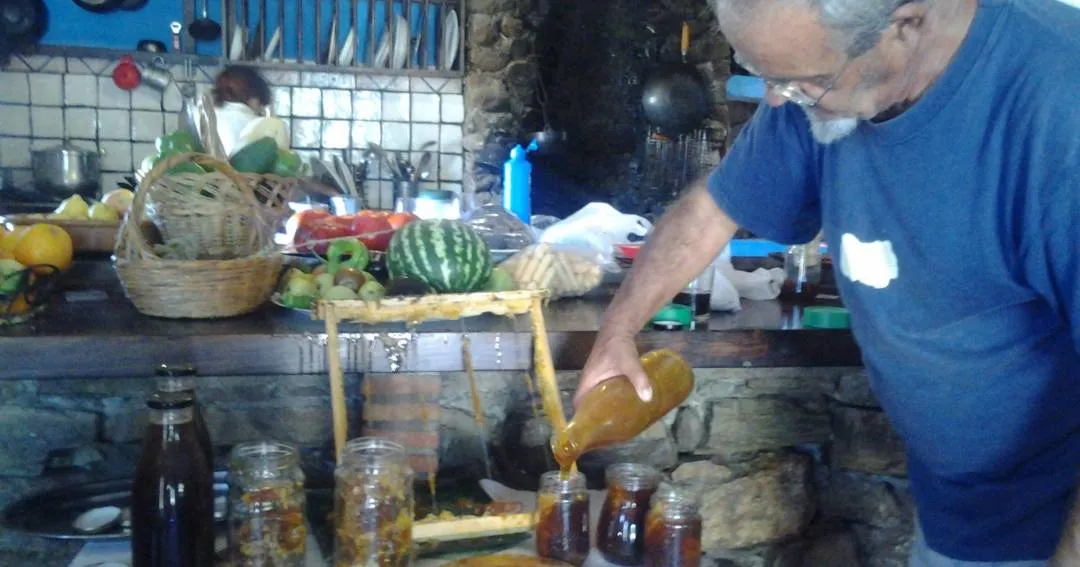 Manuel Orellana y Teresa en Finca Agroecológica Maraver